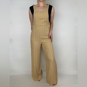 THE RANGE Woven Ripple Overalls‎ in Tanlines